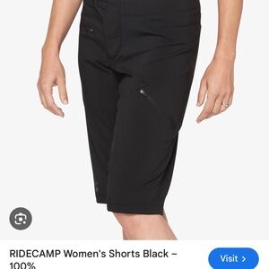 Ridecamp Mountain Bike 100% Black Cycling Shorts.  Like new.